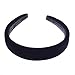 Black Padded Velvet Alice Hair Band Headband 2.5cm