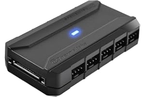 Thermaltake Commander FP - Concentrador de Ventiladores, Color Negro