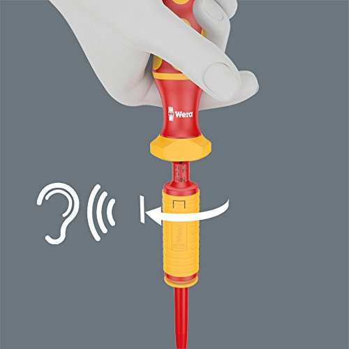 Wera Kraftform Kompakt VDE Torque, VDE-isolierter Bit-Handhalter mit Wechselklingen-Sortiment, 1,2 – 3,0 Nm, 15-teilig, 05059291001 - 4