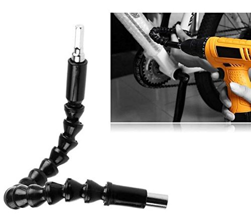 Akkuschrauber Aufsatz/Welle/Schaft – FLEXIBEL – „Schrauben um die Ecke!“ – biegsame & flexible Verlängerung | Adapter auch als Winkelaufsatz für Bohrmaschine & Schraubenzieher - 2
