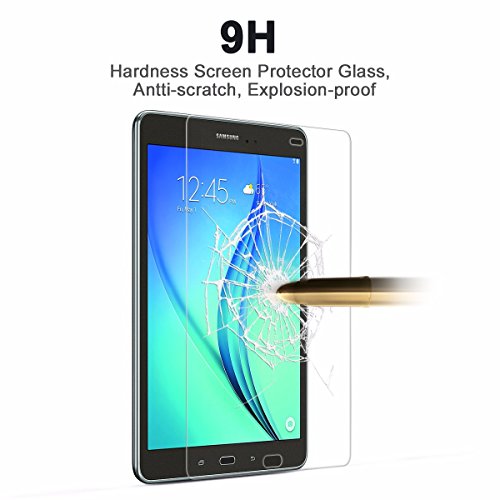 [2-pack] Galaxy Tab A 9.7 Schutzfolie, SIDARDOE gehärtetes Schutzglas für Samsung Galaxy Tab A 9.7, HD ultraklar, 0,33mm, 2,5D abgerundete Ecken, Härtelevel 9H, kratzfest, fingerabdruckabweisend, mit Garantie - 4