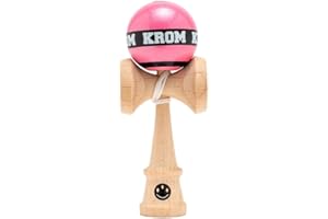 KROM Kendama MIKRO Pink - Mini Kendama Made of Beech Wood - Fully Playable - Pocket Size - For Beginners & Professionals