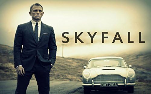 Remarkable Poster's James Bond Daniel Craig SkyFall Movie 12 x 18 Inch Poster Ultra HD Multicolour Unframed Rolled Print Great Wall Decor