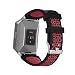 Produktbild Uhrenarmband Für Fitbit Ionic, ESAILQ Weicher Silikon Ersatz Sport Band Bügel für Fitbit ionische intelligente Uhr, 230mm (Rot)