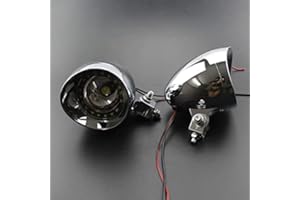 JYMotor Universal Chrome Motorcycle LED Driving Passing Spot Fog Light Headlight Custom For Harley For Honda For Yamaha For Kawasaki Chopper Bobber