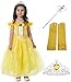 Produktbild Fanryn Kleine Mädchen Prinzessin Kostüm Kleid Puffärmeln,Cosplay Halloween Geburtstag Party Kleid Fancy Kleid Mädchen Kinder Kleid Halloween Kostüm