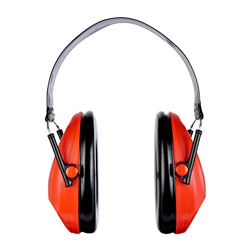 3M H520FRD Peltor Bull’s Eye II Kapselgehörschutz, Zusammenklappbarer Kopfbügel, SNR 31 dB, für Jagd und Schießsport geeignet, Rot - 3