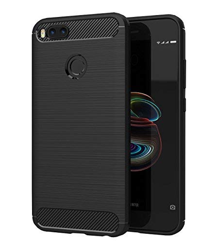 XiaoMi Mi 5X Funda  SMTR Cubierta Delgado material de silicona Funda Protective Case Cover  Dise  o durable   M  xima protecci  n contra golpes  para XiaoMi Mi 5X - negro