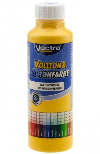 Vectra 8664 Vollton- & Abtönfarbe Dispersionsfarbe Goldgelb Matt 500ml (WK3)