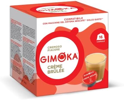 Gimoka - Compatibile Per Nescafé - Dolce Gusto - 48 Capsule - Gusto CREME BRULEE - Made In Italy - 3 Confezioni Da 16 Capsule