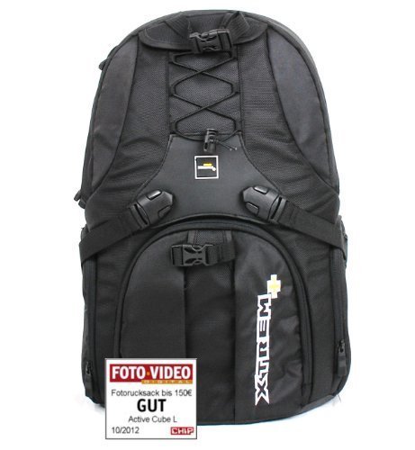 Preisvergleich Produktbild XTREM+ Rucksack Aktive Cube L der Fotorucksack von XTREMplus - Dieser Kamerarucksack ist Schnell, leicht, flexibel und verwandelbar ( H:48cm B:30cm T:27cm Gewicht: 1,39 kg )