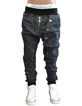 ST-018 SQUARED & CUBED Jogg-Jeans Hose Junge Kinder black 122-176