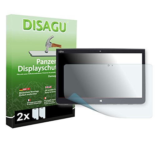 Disagu ven-#dp6592_2 2x Panzer Displayschutzfolie für Fujitsu Tablet STYLISTIC Q736 klar