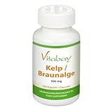 Kelp 500 mg - Braunalge - 250 Kapseln – Natürliche Quelle...