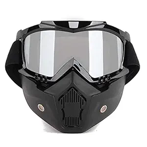 Mototrance MT610058 Storm Trooper Detachable Goggles Nose Face Mask (Transparent)