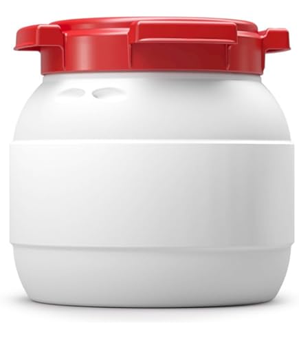 Waterkluis vat 68 liter water en luchtdicht wit/rood - Te Velde Waterkluis vat 68 liter water en luchtdicht wit/rood - Te Velde