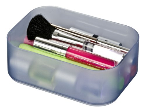 WENKO 20995100 Organizer Ice Cube S Grau – stapelbar, Kunststoff – Polypropylen, 15.5 x 7 x 11.5 cm, Grau - 11