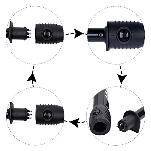 lockenstab ,CoFashion Professioneller 4 in 1 Multifunktions Austauschbare Lockenwickler-Set, Keramik Turmalin Spirale Lockenwickler Konische Curling Eisenstab , digitale LCD-Anzeige Temperaturregelung - 6