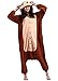 Produktbild ULEEMARK Jumpsuit Onesie Tier Karton Fasching Halloween Kostüm Sleepsuit Cosplay Overall Pyjama Schlafanzug Erwachsene Unisex Lounge Kigurumi AFFE for Höhe 140-187CM