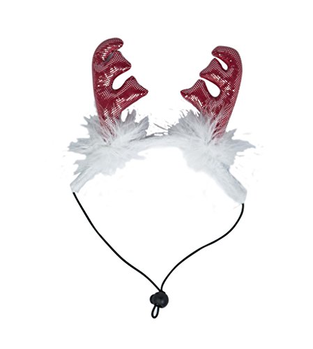 Preisvergleich Produktbild Outward Hound 11002 Weihnachten Holiday Sparkle und Federn Antler, Kopfband, Medium