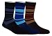 Footmate Men Mid Calf Solid Stripe Socks, Finest 30 Count Hosiery Cotton, Multi-Coloured, ML2 (Set Of 3 Pair) RS.199.00