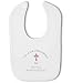 Personalised name and date Christening Bib girl - Baby Bib