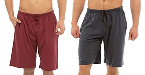 Tom Franks Pack Doble Algodón De Jersey Pantalones De Estar Por Casa - Gris Azul, Extra Grande