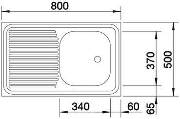 Blanco Auflagespüle R-ES 8 x 5 Edelstahl-Spüle Einbauspülbecken Küchenspüle - 2