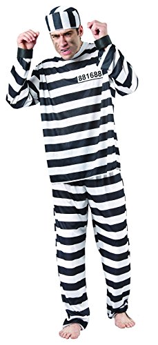 Rire et Confetti Ridere e coriandoli - fiapri003 - Costume per Travestimento da Prigioniero - Uomo - Taglia M
