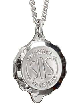 SOS Talisman ST27 Hochglanz poliertes Medizinisches Notfall-Halskette, Notfall-Anhänger, Edelstahl, Diabetes,...