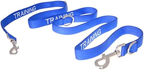 TRAINING (Dog In Training/Do Not Disturb) Blue Colour Coded Multi-Use Halti Type Luxury Lead PREVENTS Accidents By Warning Others Of Your Dog In Advance (2.m)