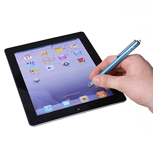 The Friendly Swede 3 Stück Hybrid Stylus Touchscreen Eingabestift mit austauschbarer Mikrofaserspitze (dunkelblau, hellblau, lila) - 8