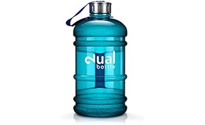 Dual Bottle / Water Jug / 2.2 Liter / Wasserflasche / Trinkflasche / Perfekt für den täglichen Wasserbedarf / Ideal für Training, Fitness und Sport / Wasser-flasche / Gallon / Water Gallon / Wasser Gallone / Wasser Gallon / Optimale Wasserdosis über den Tag hinweg