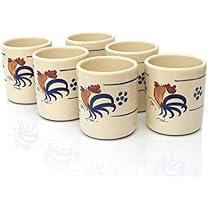 Bicchieri Da Vino In Terracotta - Confezione Da 6 - 90cc Per Osterie E Ristoranti - Foto 2