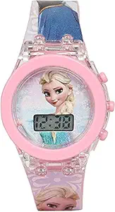 Mashoor Party Maker Led Light Watch for Girls Digital Multicolour Anna Frozen Watch for Girls Pack of 1