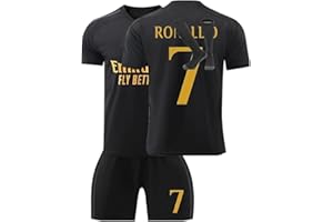 GENERIC Football Kit Kids,Adult #7 Soccer Jersey Girls Boys Football Strip Unisex Football Shirts Shorts Socks Set Fans Gift