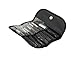 7pcs Different Sizes Cosmetic Make-up Brushes Set with Carrying Leather Case (Black)