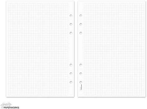 A5 Paper for Ring Planner – Check – 25 Sheets
