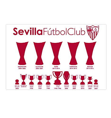 SFC SEVILLA FUTBOL CLUB Bandera Copas Nueva Rojo