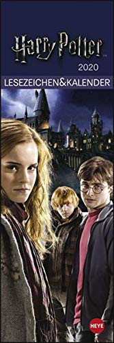 Harry Potter Lesezeichen & Kalender. Lesezeichenkalernder 2020. Monatskalendarium. Blockkalender. Format 6 x 18 cm