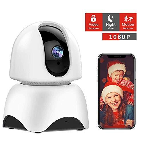 Preisvergleich Produktbild DJLOOKK Heimtierkameras Drahtlose IP-Kamera, 360 WiFi-Überwachungskamera für den Innenbereich Überwachungskamerasystem Panorama-Ansicht für Haustier- / Babyphone-Fernbetrachter