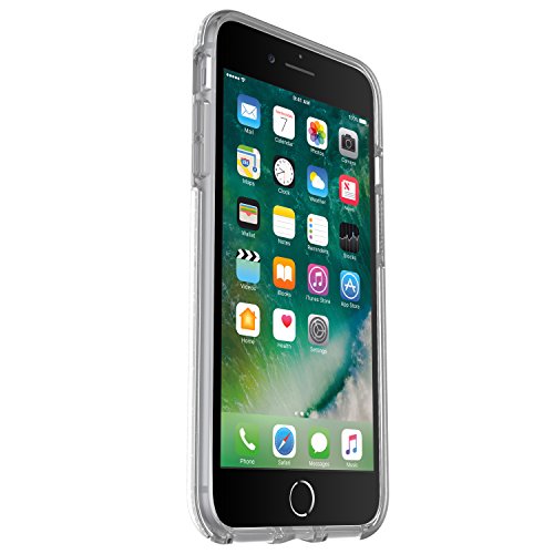 OtterBox Symmetry Clear - Funda protecci  n transparente para iPhone 7 Plus 8 Plus Stardust  purpurina 