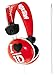 Produktbild 1D One Direction "Ich Liebe 1D" Offizielle On-Ear Kopfhörer Inklusive 1D Cable Tidy im Plektrum Design Kompatibel mit Smartphones, Tablets und MP3-Playern einschließlich Samsung, Sony, Huawai, Apple, LG, HTC, Nokia uvm. - Rot