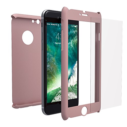 Funda iPhone 6s 360 Grados Completa - Carcasa Integral y Cristal de Vidrio Templado para Movil Apple iPhone 6 6s - Fundas Delantera y Trasera - iPhone 6s 6 Case y Cover Oro Rosa reviews Funda iPhone 6s 360 Grados Completa - Carcasa Integral y Cristal de Vidrio Templado para Movil Apple iPhone 6 6s - Fundas Delantera y Trasera - iPhone 6s 6 Case y Cover Oro Rosa