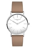 LIEBESKIND BERLIN Damen Analog Quarz Smart Watch Armbanduhr mit Leder Armband