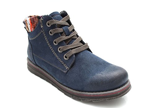 F10796Nvy Marco Tozzi Womens Flat Walking Hiking Desert Ankle Boots Size Uk 5