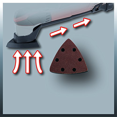 Einhell Multifunktionswerkzeug TE-MG 200 CE (200 W, Konstantelektronik, Staubabsaugung, 6x Schleifpapier, Schaber, Sägeblatt, im Koffer) - 9