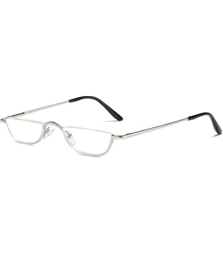 Lunettes De Lecture Demi-Lune En Métal BILIZA - Style Rétro Et Confortable Pour Ordinateur (Or, 1.0X)