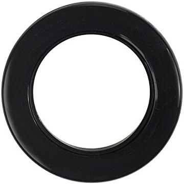 Rufflette Jupiter Rings, Black, 12-Piece