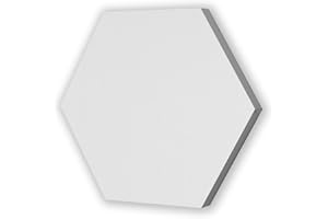 KEYHELM S.R.L. Pannello Fonoassorbente Flat Panel Esagono (Lato 30cm, 25 Crudo)